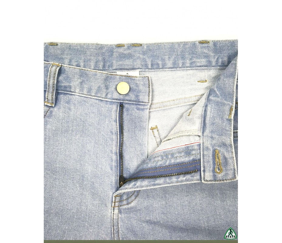 Embroidered Redline Short Jeans